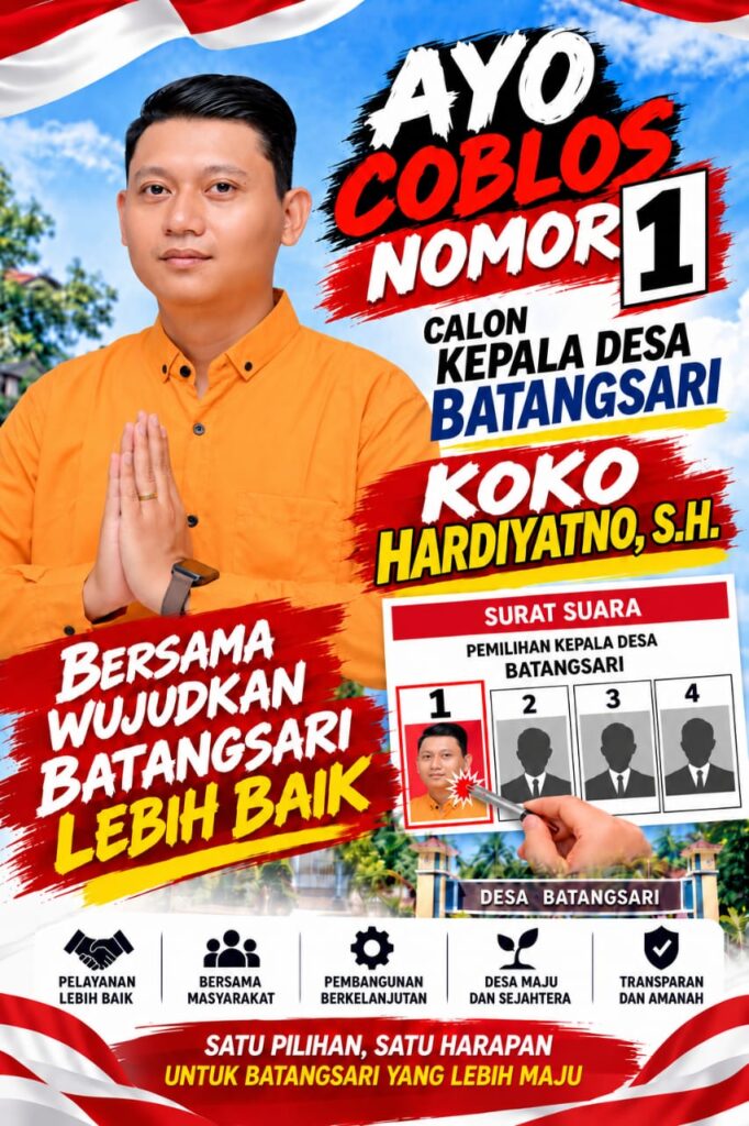 Koko Hardiyanto, S.H. Resmi Raih Nomor Urut 1 di Pilkades Batangsari, Bawa Pesan Damai dan Persatuan
