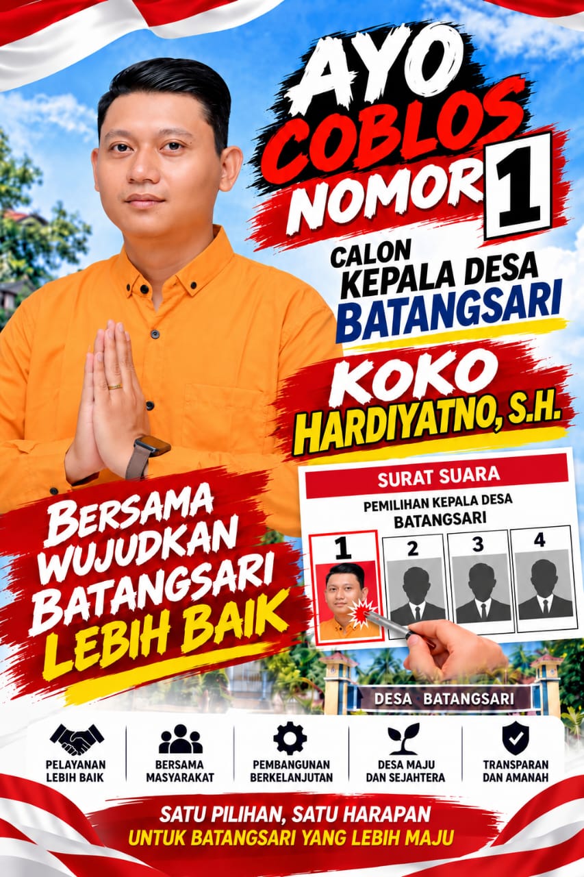 Koko Hardiyanto, S.H. Resmi Raih Nomor Urut 1 di Pilkades Batangsari, Bawa Pesan Damai dan Persatuan