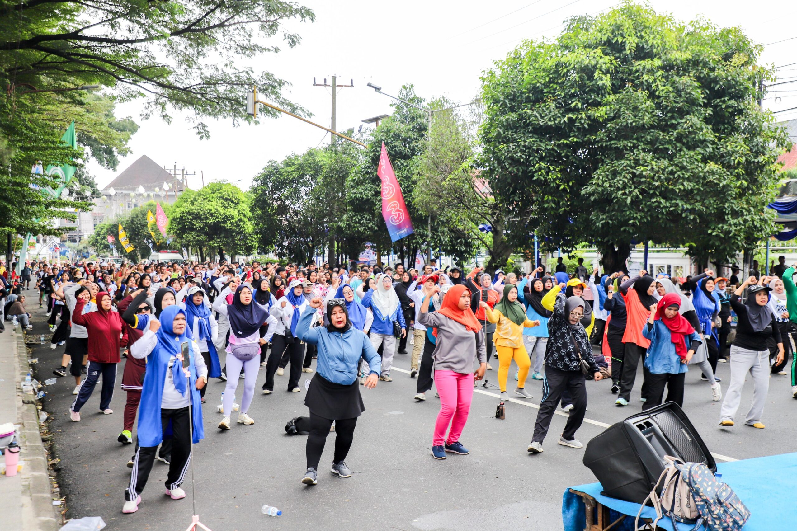 Ketua Panitia Fun Run Ucapkan Terimakasih kepada Ribuan peserta hadir Fun run di Lapangan h.adam Malik Kota Siantar
