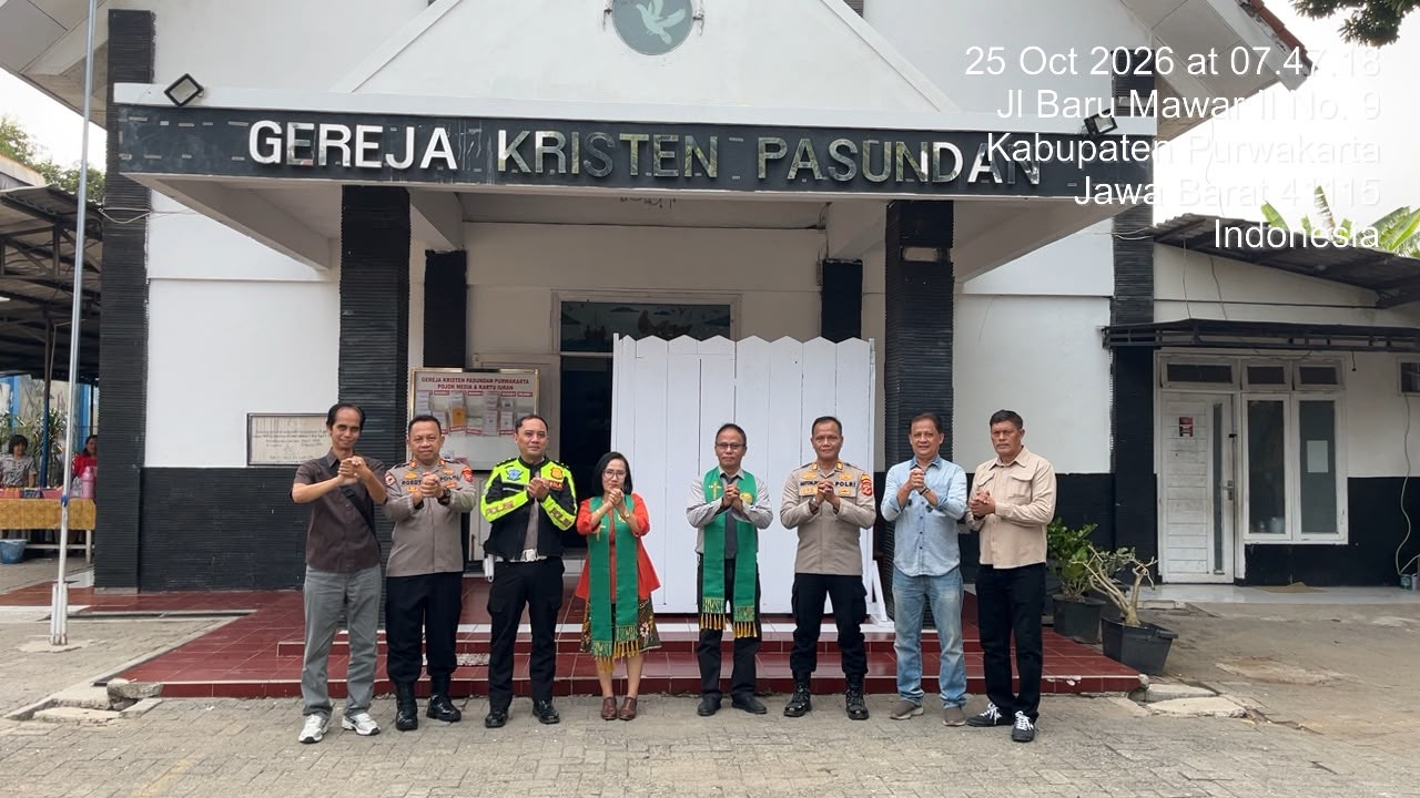 Minggu Kasih, Polres Purwakarta Ajak Jemaat Perkuat Kerukunan dan Jaga Kamtibmas