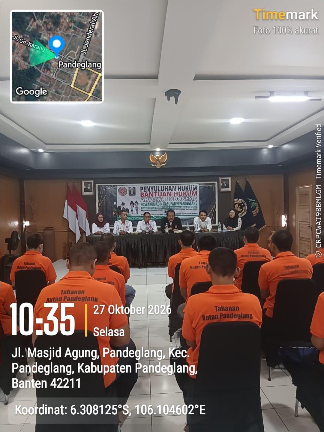 POSBAKUMADIN PANDEGLANG GELAR PENYULUHAN HUKUM DI RUTAN KELAS IIB PANDEGLANG, TINGKATKAN PEMAHAMAN HAK WARGA BINAAN