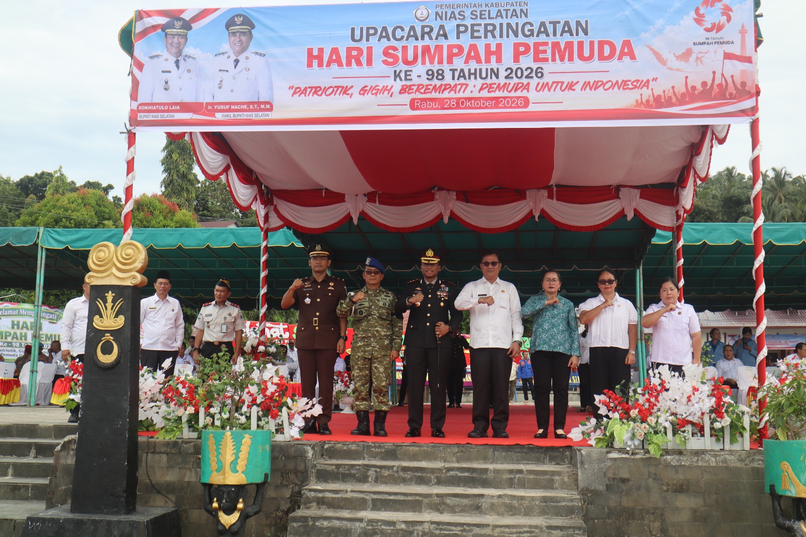 Hari Sumpah Pemuda ke-98: Kapolres Nias Selatan Tekankan Karakter Patriotik, Gigih, dan Berempati bagi Generasi Muda
