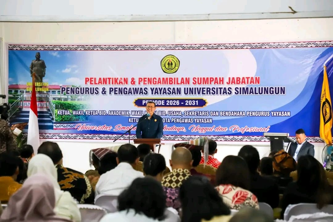 Ketua Pembina Yayasan USI Ajak Pengurus Baru Bangun Sinergi Lintas Pihak Demi Kemajuan Universitas Simalungun