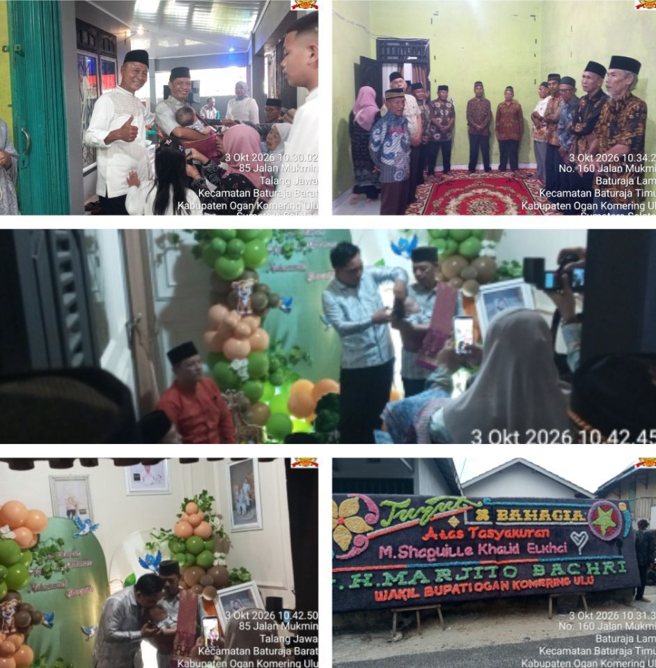 Penuh Syukur dan Doa, Tasyakuran Aqiqah dan Khitanan Muhammad Saquille Khalid Elkhai Digelar Khidmat di Talang Jawa