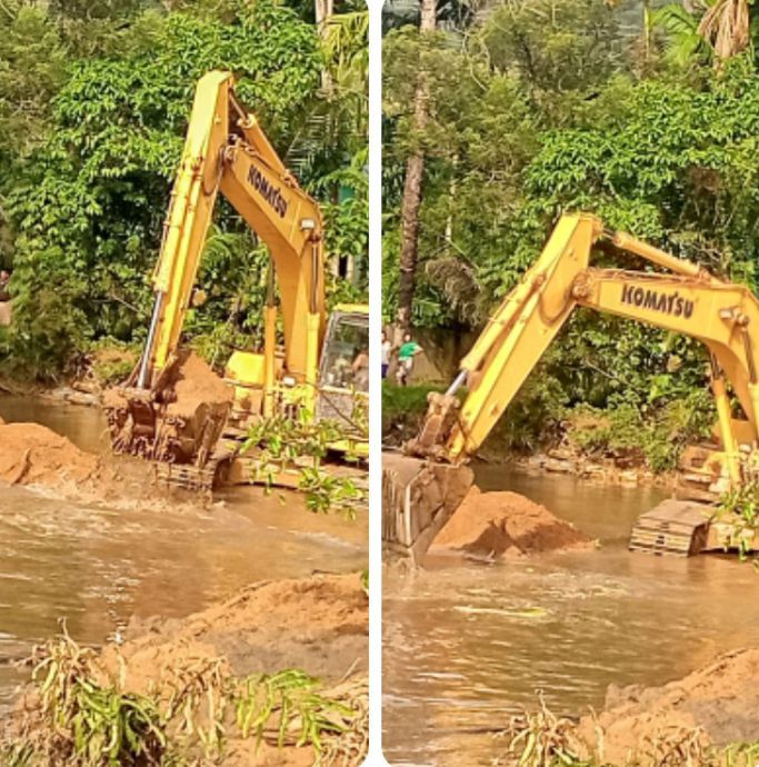 PEMERINTAH KABUPATEN TAPANULI TENGAH  PENUHI JANJI KE WARGA MELA I & MELA II NORMALISASI BANTARAN SUNGAI