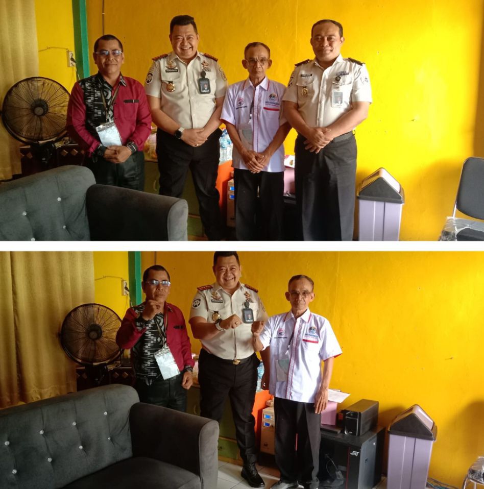 Jalin Sinergitas dengan Kalapas Narkoba, Ketua DPD IWO.I LLG-Musi Rawas Silaturahmi ke Lapas.