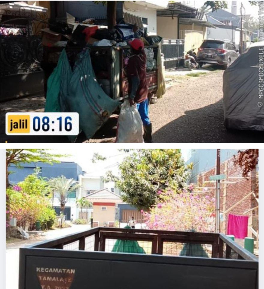 MESKI KURANG ARMADA DAN ANGGOTA, PETUGAS KEBERSIHAN KELURAHAN TANJUNG MERDEKA TETAP LAYANI MASYARAKAT DENGAN BAIK
