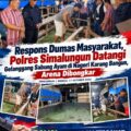 Respons Dumas Masyarakat, Polres Simalungun Datangi Gelanggang Sabung Ayam di Nagori Karang Bangun, Arena Dibongkar