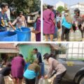 KEPOLISIAN RESOR PURWAKARTA SEKSI HUBUNGAN MASYARAKAT SIARAN PERS TENTANG Polwan Polsek Purwakarta Kota salurkan air bersih untuk warga terdampak kemarau