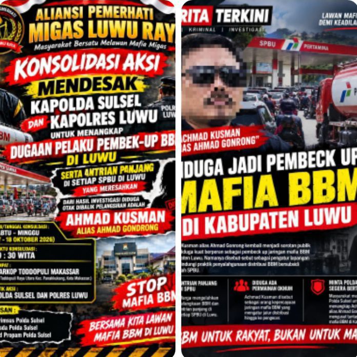 Aliansi Pemerhati Migas Luwu Raya Desak Kapolda Sulsel Usut Informasi Dugaan Keterlibatan Oknum Wartawan Berinisial AK