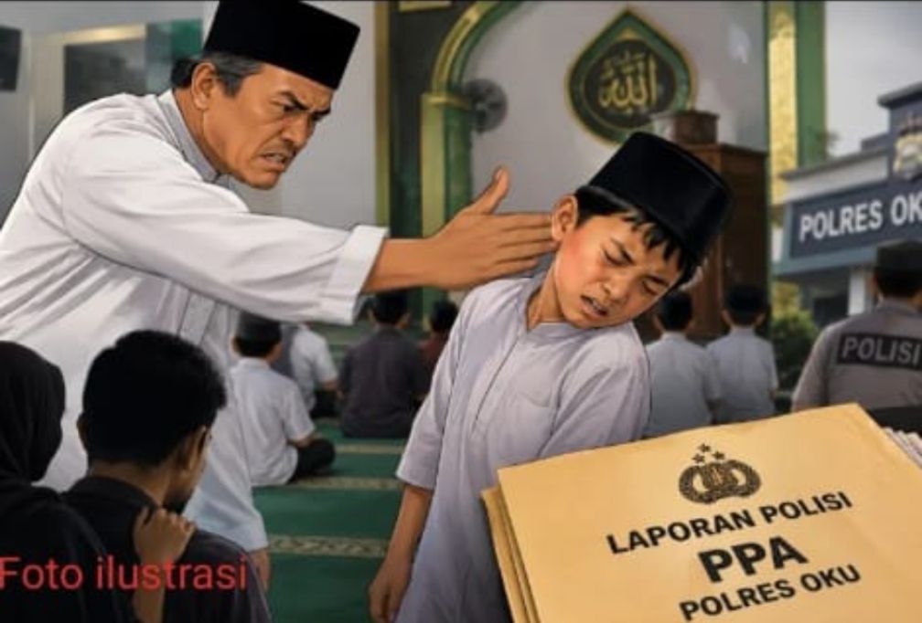 Diduga Tampar Bocah 11 Tahun Usai Salat Magrib, Oknum Ketua Pengurus Masjid di Baturaja Dilaporkan ke Polisi